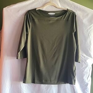 WOMENS PEBBLE BEACH PERFORMANCE GOLF TOP 3/4 LENGTH SLEEVE